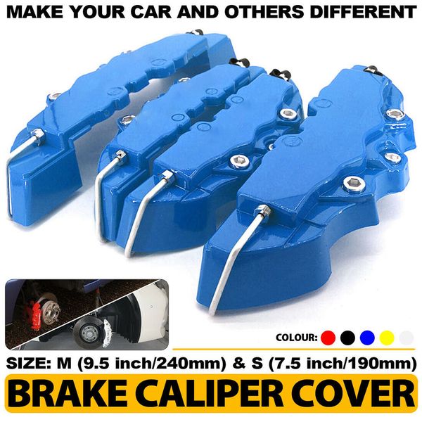 4pcs 5 colors abs plastic car 3d disc brake caliper covers front & rear accessories kit size m+s universal
4pcs 5 colors abs plastic car 3d disc brake caliper covers front & rear accessories kit size m+s universal