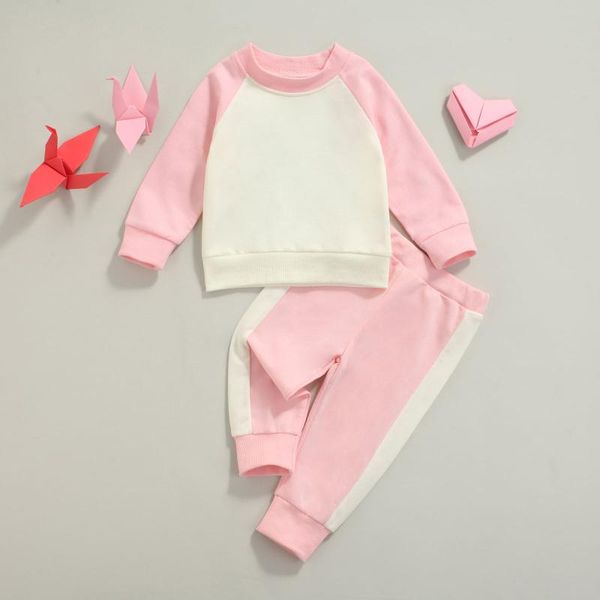 clothing sets child born girl\u2021s t-shirt trousers suit color-block long sleeve pants 2pcs baby, White
clothing sets child born girl\u2021s t-shirt trousers suit color-block long sleeve pants 2pcs baby, White