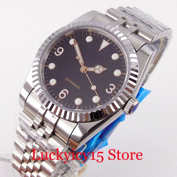 wristwatches bliger fashion 36mm fluted bezel date selfwinding men watch nh35a rose gold index glass back luminous hand jubilee band, Slivery;brown
wristwatches bliger fashion 36mm fluted bezel date selfwinding men watch nh35a rose gold index glass back luminous hand jubilee band, Slivery;brown