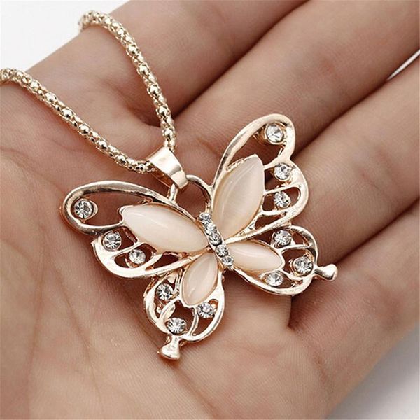 pendant necklaces women lady necklace choker pendientes rose gold opal butterfly exquisite sweater chain oorbellen, Silver
pendant necklaces women lady necklace choker pendientes rose gold opal butterfly exquisite sweater chain oorbellen, Silver