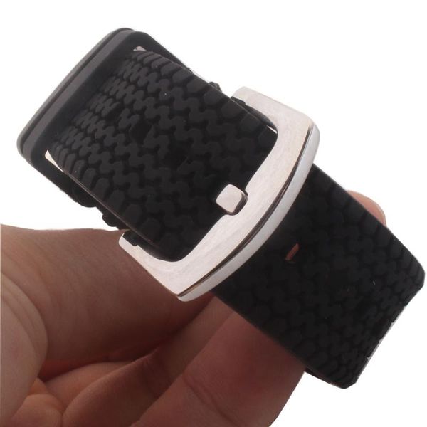 watch bands watchband black rubber silicone strap tire pattern stylish replacement accessories 22mm for sport men band, Black;brown
watch bands watchband black rubber silicone strap tire pattern stylish replacement accessories 22mm for sport men band, Black;brown