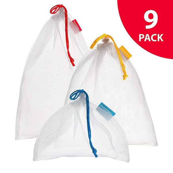 9pcs produce bags 3 sizes washable see through mesh grocery bags storage packs with drawstring for fruits vegetables toys books
9pcs produce bags 3 sizes washable see through mesh grocery bags storage packs with drawstring for fruits vegetables toys books
