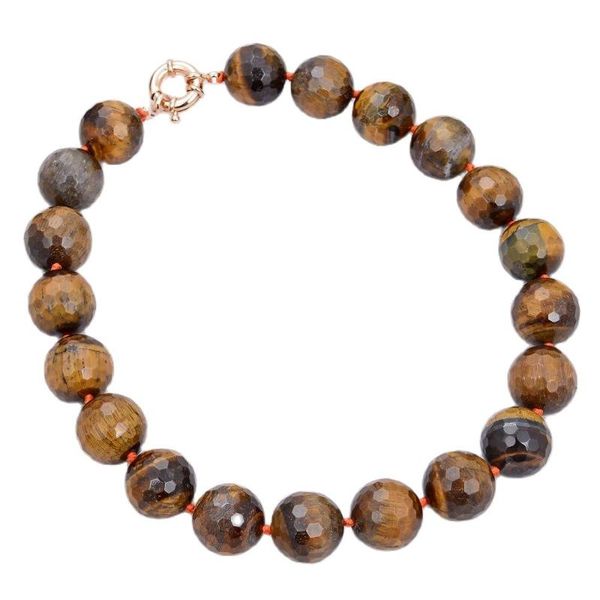 chokers jk natural stone 20mm faceted round tigers eye necklace for women lady jewelry, Golden;silver
chokers jk natural stone 20mm faceted round tigers eye necklace for women lady jewelry, Golden;silver