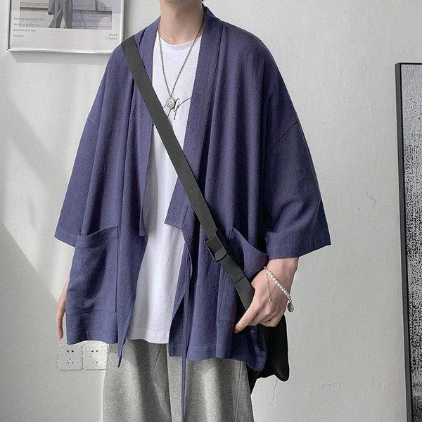 ethnic clothing japanese cardigan for mens summer samurai style thin solid color loose leisure haori coat men's sun protection 2021, Red
ethnic clothing japanese cardigan for mens summer samurai style thin solid color loose leisure haori coat men's sun protection 2021, Red