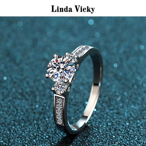 cluster rings linda vicky 100%real moissanite ring pass diamond test precious wedding jewelry girl birthday valentine's day gift women, Golden;silver
cluster rings linda vicky 100%real moissanite ring pass diamond test precious wedding jewelry girl birthday valentine's day gift women, Golden;silver