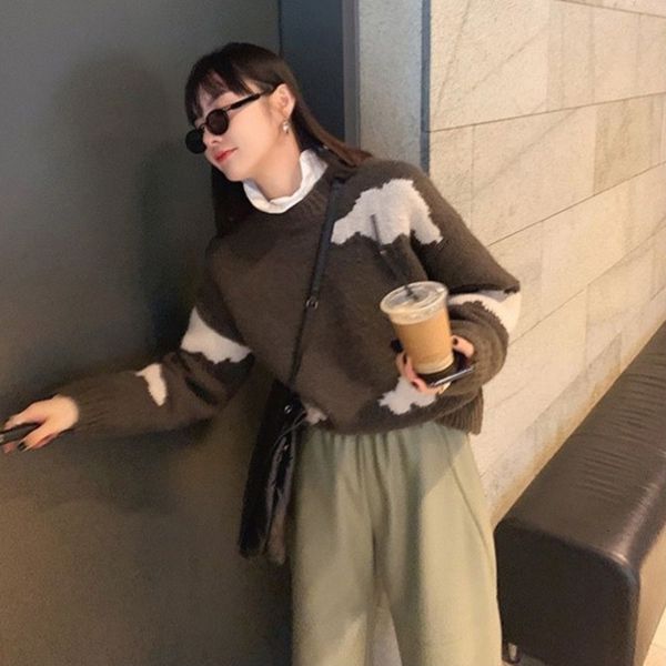 2021 new harajuku clouds sweater women pullovers thick knitted autumn winter round collar oversized jumpers girls cute jowm, White;black
2021 new harajuku clouds sweater women pullovers thick knitted autumn winter round collar oversized jumpers girls cute jowm, White;black