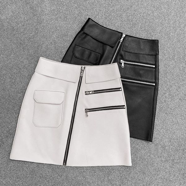skirts real sheep skin genuine leather skirt spring autumn high waist vintage white mini aline women party korean clothes, Black
skirts real sheep skin genuine leather skirt spring autumn high waist vintage white mini aline women party korean clothes, Black
