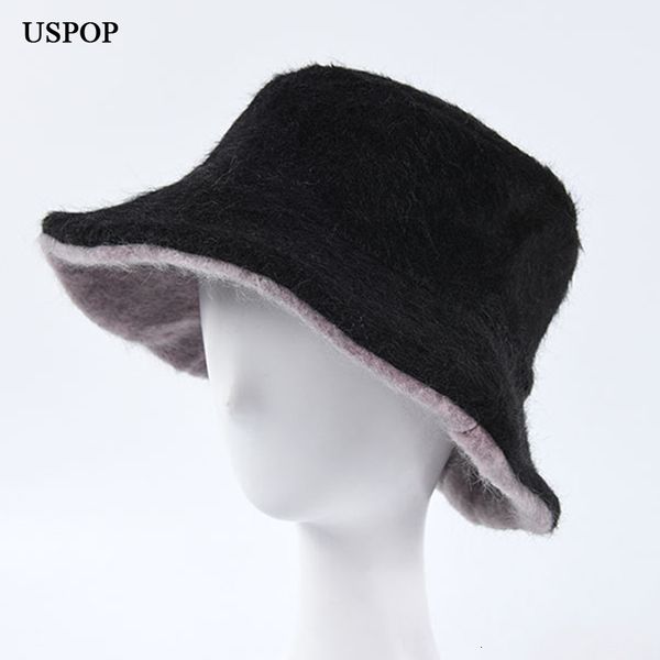 2021 winter new women solid color thick warm hats flat faux fur bucket hat 8s62, Blue;gray
2021 winter new women solid color thick warm hats flat faux fur bucket hat 8s62, Blue;gray