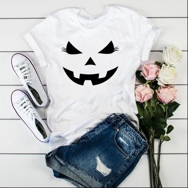 women lady t shirt funny face pumpkin print tshirt ladies short sleeve loose tee shirt women clothes graphic t shirt, White
women lady t shirt funny face pumpkin print tshirt ladies short sleeve loose tee shirt women clothes graphic t shirt, White