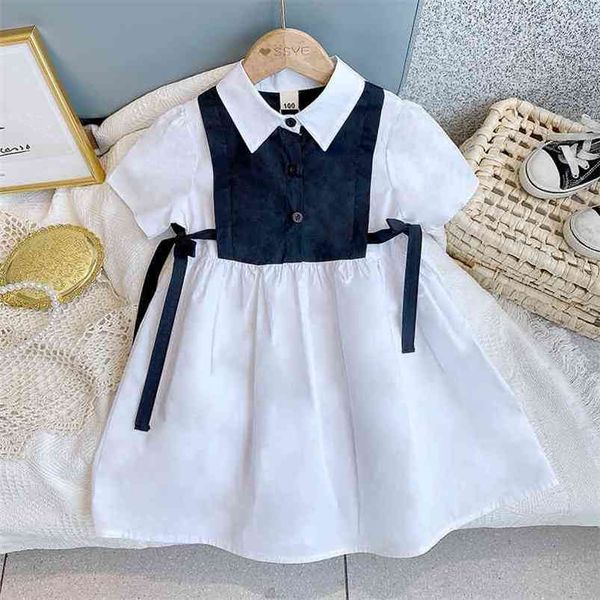 summer kids dresses for girls fashion korean bow tie fake two piece short sleeve princess dress vestidos children costume 210715, Red;yellow
summer kids dresses for girls fashion korean bow tie fake two piece short sleeve princess dress vestidos children costume 210715, Red;yellow