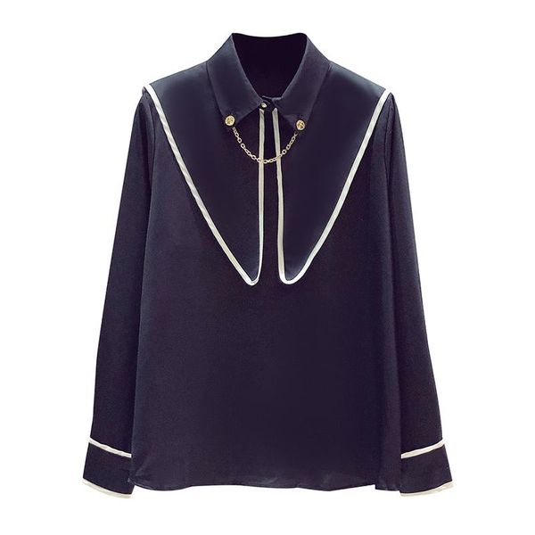 women's blouses & shirts superaen turn down collar full loose autumn 2021 design all match zipper casual solid blouse women, White
women's blouses & shirts superaen turn down collar full loose autumn 2021 design all match zipper casual solid blouse women, White