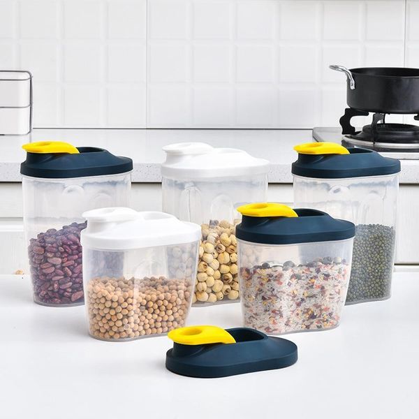 storage bottles & jars 1000/1500ml food container plastic kitchen refrigerator noodle box multigrain tank transparent sealed
storage bottles & jars 1000/1500ml food container plastic kitchen refrigerator noodle box multigrain tank transparent sealed