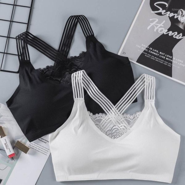 women lingerie beauty back bras floral lace seamless intimates crop comfortable bralette mujer soutien gorge 2021 bustiers & corset, Black;white
women lingerie beauty back bras floral lace seamless intimates crop comfortable bralette mujer soutien gorge 2021 bustiers & corset, Black;white