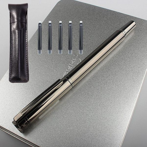 fountain pens 0.38mm nib luxury silver plating pen standard type ink writing office school stationery supplies
fountain pens 0.38mm nib luxury silver plating pen standard type ink writing office school stationery supplies