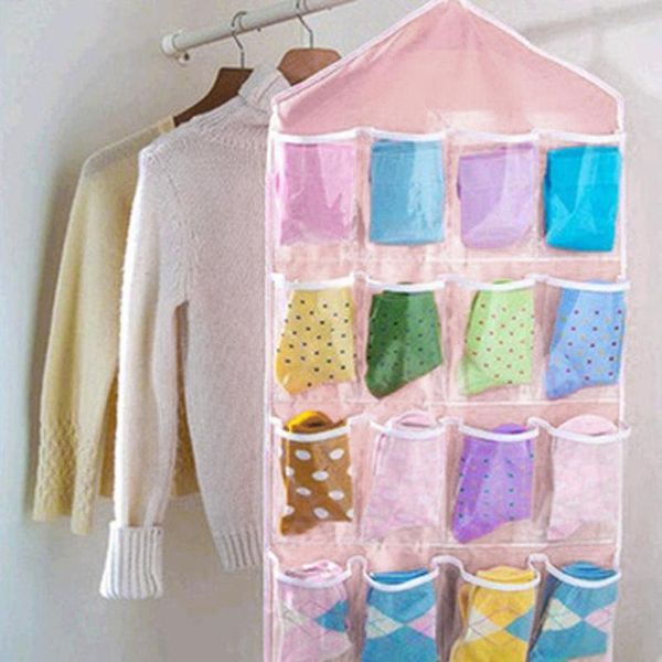 Clothing & Wardrobe Storage FangNymph 16 Pockets Bag Transparent Hanging Bags Socks Bra Underwear Organizer For Sundries Pouch
Clothing & Wardrobe Storage FangNymph 16 Pockets Bag Transparent Hanging Bags Socks Bra Underwear Organizer For Sundries Pouch