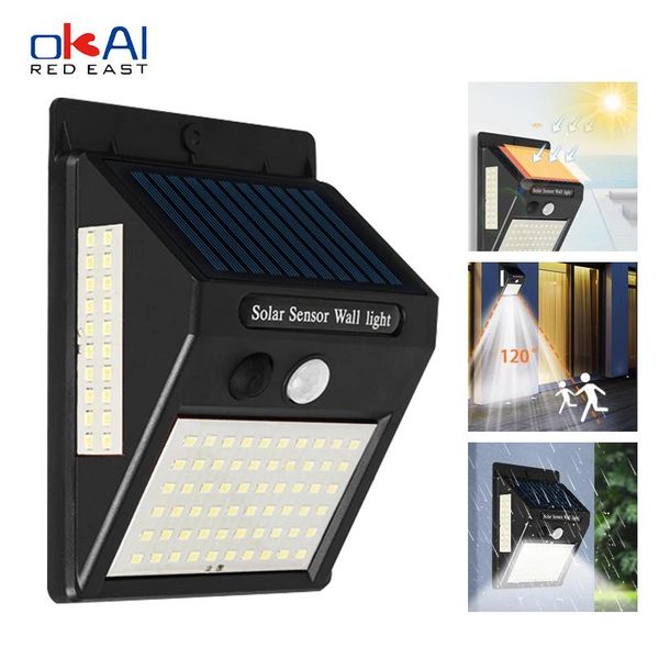 outdoor wall lamps 30/100/144 led solar light lamp pir motion sensor lights sconce waterproof powered for garden street
outdoor wall lamps 30/100/144 led solar light lamp pir motion sensor lights sconce waterproof powered for garden street