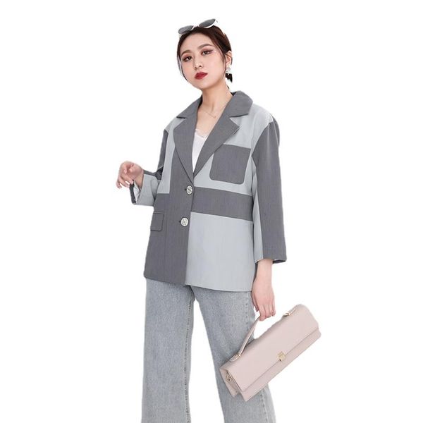 women's suits & blazers women color-block big size notched long sleeve loose fit jacket fashion tide spring autumn 2021 blazer, White;black
women's suits & blazers women color-block big size notched long sleeve loose fit jacket fashion tide spring autumn 2021 blazer, White;black