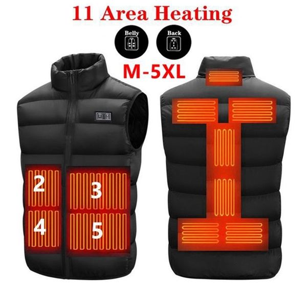 winter outdoor men electric heated jacket usb heating vest winter thermal clothes thermostatic double switch warm hunting jacket 211111, Black;white
winter outdoor men electric heated jacket usb heating vest winter thermal clothes thermostatic double switch warm hunting jacket 211111, Black;white