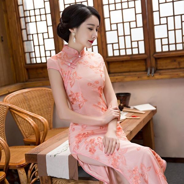 new arrival vintage traditional chinese qipao short sleeve cheongsam stand collar long cheongsam elegant evening dress, Red
new arrival vintage traditional chinese qipao short sleeve cheongsam stand collar long cheongsam elegant evening dress, Red