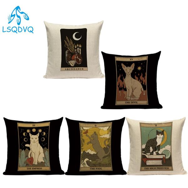 cushion/decorative pillow cotton linen decorative throw pillows case animals cat tarot card divination sofa cushion cover for living room al
cushion/decorative pillow cotton linen decorative throw pillows case animals cat tarot card divination sofa cushion cover for living room al