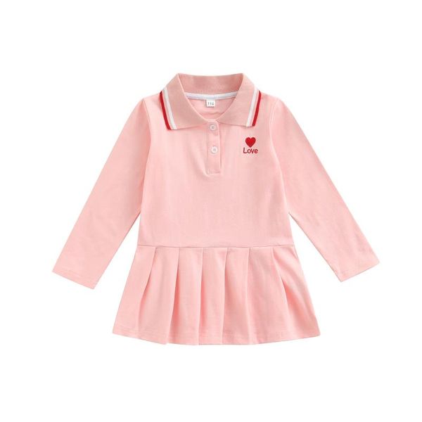 girl's dresses 2022 0-5y sweet kids girls dress heart embroidery striped turn-down collar long sleeve pink pleated spring fall top, Red;yellow
girl's dresses 2022 0-5y sweet kids girls dress heart embroidery striped turn-down collar long sleeve pink pleated spring fall top, Red;yellow