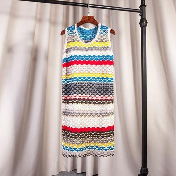 casual dresses stripes rainbow hollow out summer womens kintting sleeveless o-neck straight loose fit vintage female pullover, Black;gray
casual dresses stripes rainbow hollow out summer womens kintting sleeveless o-neck straight loose fit vintage female pullover, Black;gray