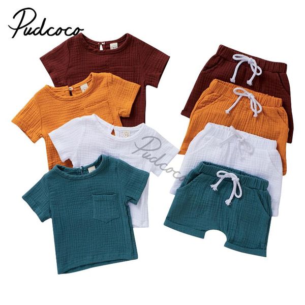 clothing sets baby girl boy solid color cotton linen 2pcs suit short sleeve round neck t-shirt elasctic shorts daily/home wear 0-4y, White
clothing sets baby girl boy solid color cotton linen 2pcs suit short sleeve round neck t-shirt elasctic shorts daily/home wear 0-4y, White