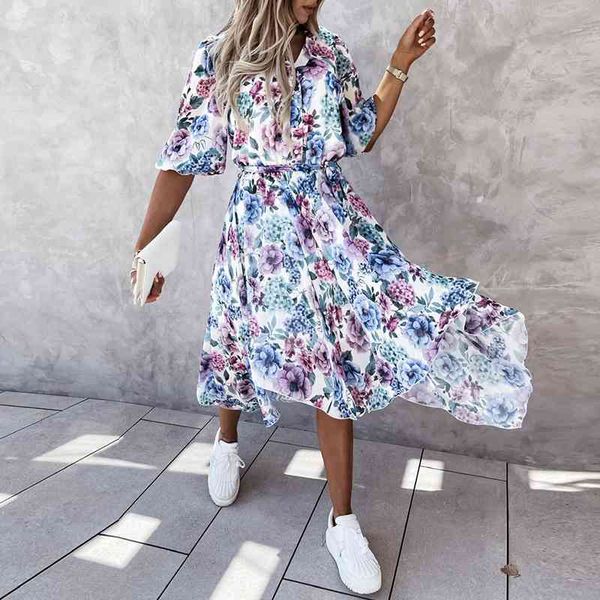 casual dresses summer v neck floral print women mid sleeve buttun midi with sashes asymmetrical a-line holiday female vestidos 83g, Black;gray
casual dresses summer v neck floral print women mid sleeve buttun midi with sashes asymmetrical a-line holiday female vestidos 83g, Black;gray