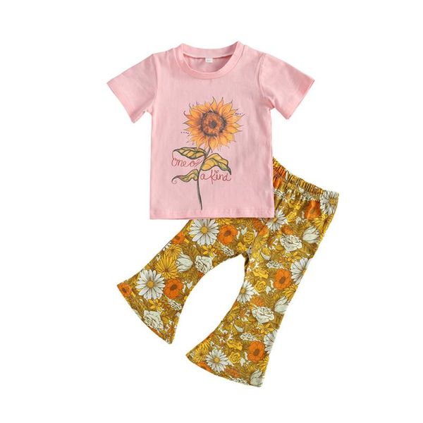 infant girl's clothing set flower print short sleeve flared pants suit for vacation children baby casual cloths outfits, White
infant girl's clothing set flower print short sleeve flared pants suit for vacation children baby casual cloths outfits, White