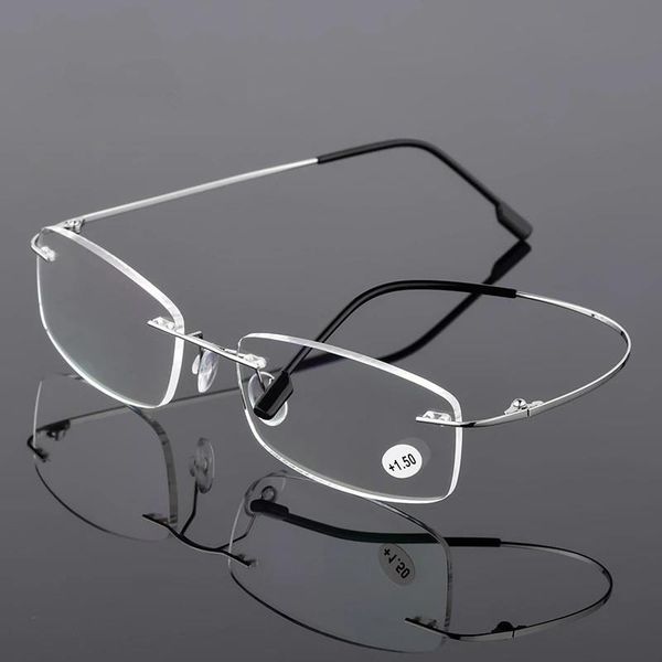 fashion sunglasses frames men women male light stainless steel frame frameless eyeglasses myopia titanium alloy rimless glasses, Black
fashion sunglasses frames men women male light stainless steel frame frameless eyeglasses myopia titanium alloy rimless glasses, Black