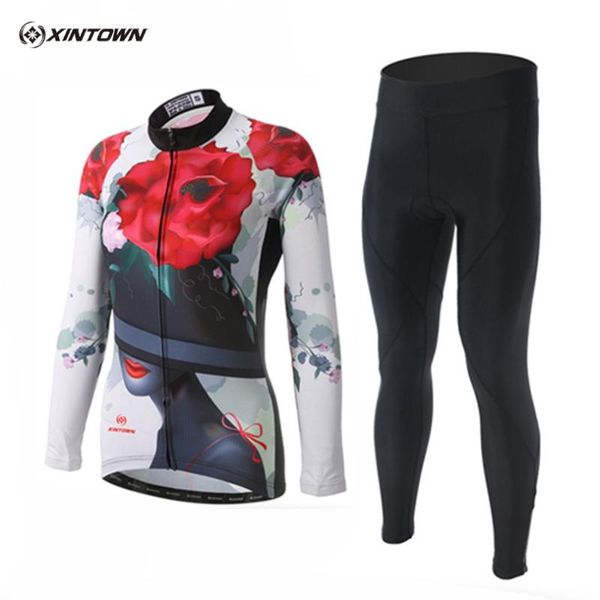 racing sets xintown women's team riding pro maillot cycling set long sleeve ropa ciclismo cycle jersey padded pants reflective suits s-, Black;blue
racing sets xintown women's team riding pro maillot cycling set long sleeve ropa ciclismo cycle jersey padded pants reflective suits s-, Black;blue