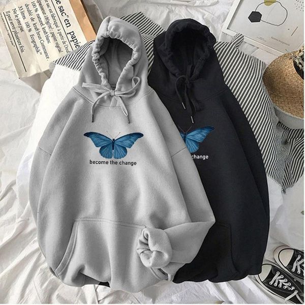 women's hoodies & sweatshirts butterfly print women hooded streetwear leisure oversize pullovers korean style warm kawaii womens loose, Black
women's hoodies & sweatshirts butterfly print women hooded streetwear leisure oversize pullovers korean style warm kawaii womens loose, Black