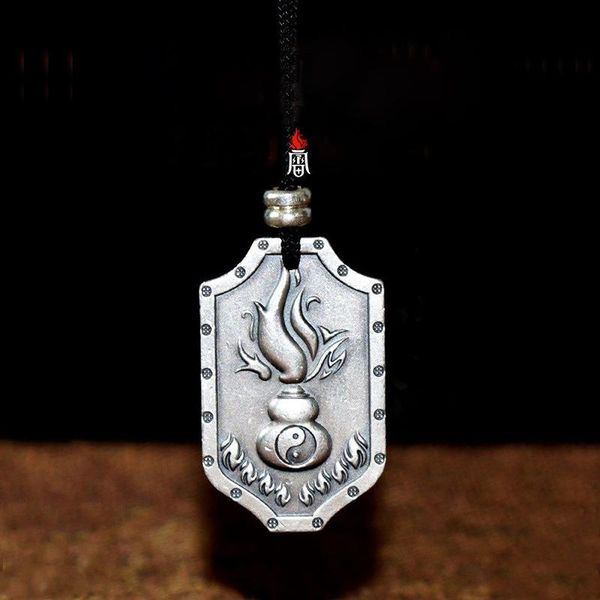 chains the thunder fire make gossip blessing green gourd necklace to ward off evil spirits and protect safety amulet pendant, Silver
chains the thunder fire make gossip blessing green gourd necklace to ward off evil spirits and protect safety amulet pendant, Silver