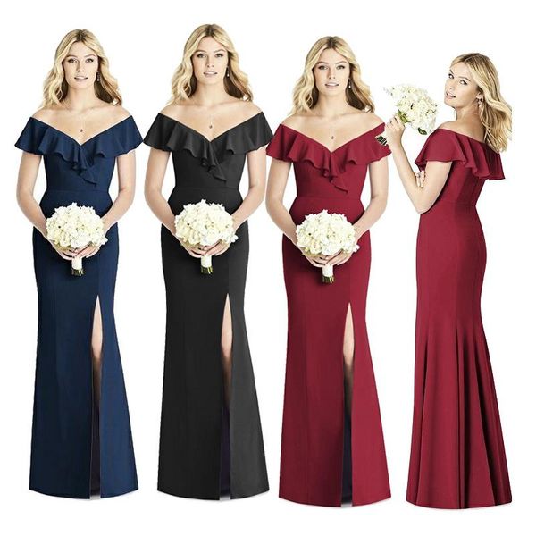 party dresses evening dress ruffles collar long high split vestido de fiesta robe v neck formal dn-1683, White;black
party dresses evening dress ruffles collar long high split vestido de fiesta robe v neck formal dn-1683, White;black
