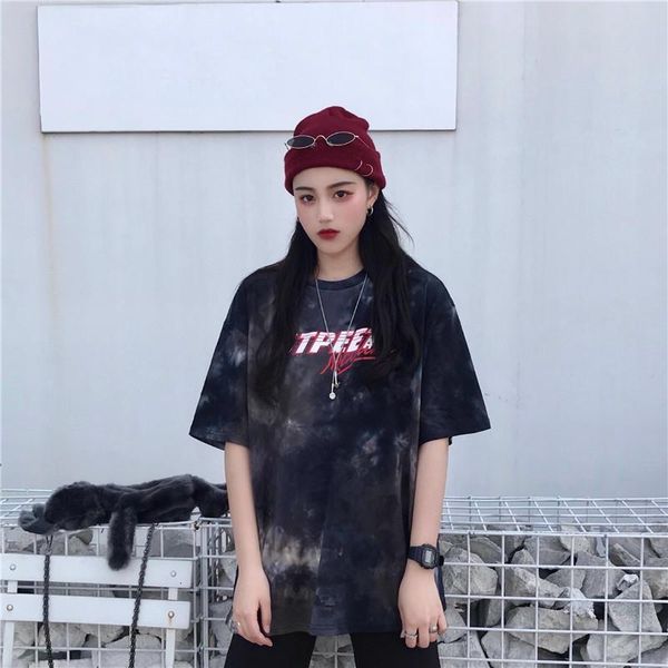 summer hip hop bf dropshipping ulzzang punk tie dyeing vintage harajuku strapless short-sleeved korean clothes women t-shirt, White
summer hip hop bf dropshipping ulzzang punk tie dyeing vintage harajuku strapless short-sleeved korean clothes women t-shirt, White