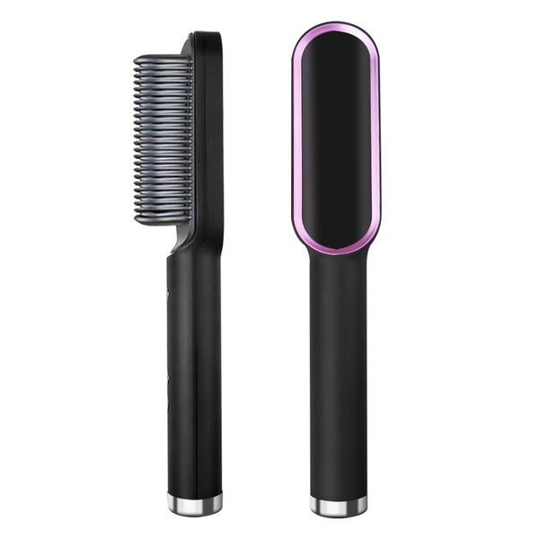 multifunctional hair ceramic electric curler straightening beard brush fast heating profissional straightener comb, Black
multifunctional hair ceramic electric curler straightening beard brush fast heating profissional straightener comb, Black