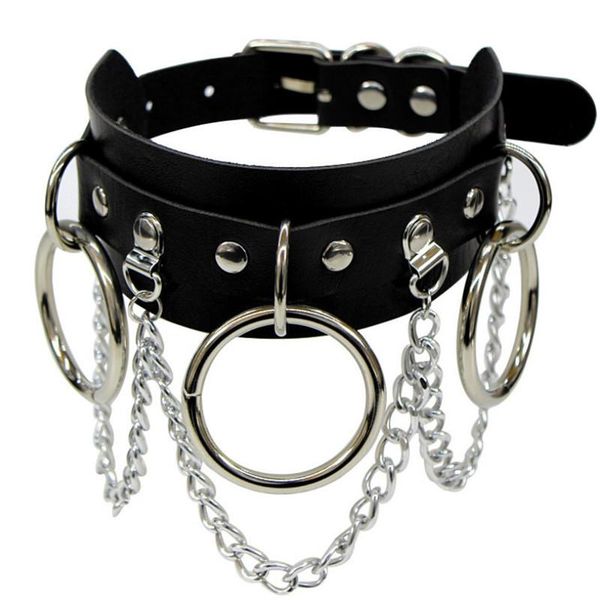 chokers harajuku black choker pu leather chain necklace collar women punk gothic chocker bondage goth jewelry festival girls female, Golden;silver
chokers harajuku black choker pu leather chain necklace collar women punk gothic chocker bondage goth jewelry festival girls female, Golden;silver