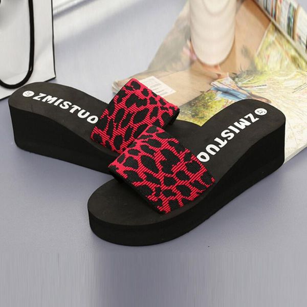 slippers portable casual wedge high heel summer women shoes platform bath beach slope flops, Black
slippers portable casual wedge high heel summer women shoes platform bath beach slope flops, Black