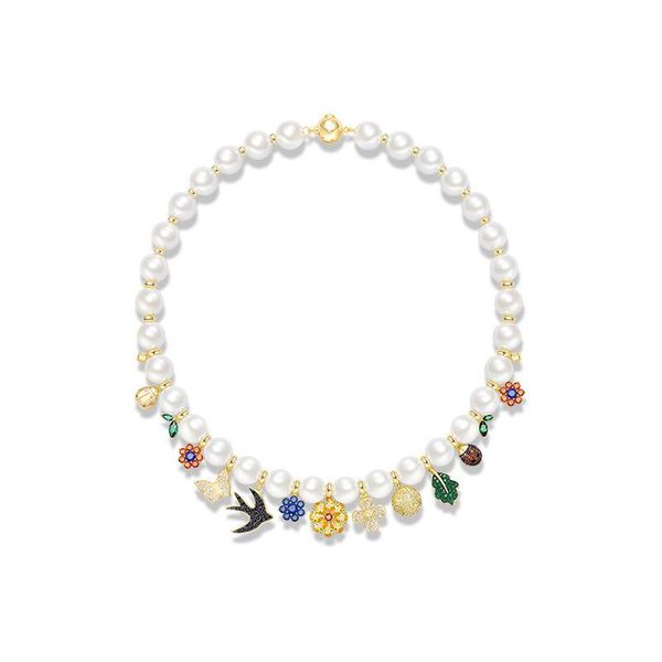 linmouge new garden necklace for women luxury pearl mori elegant cubic zirconia trendy chain jewelry fashion wedding gifts gn18, Silver
linmouge new garden necklace for women luxury pearl mori elegant cubic zirconia trendy chain jewelry fashion wedding gifts gn18, Silver
