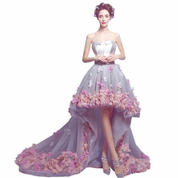 party dresses romantic floral high low short front long back prom 2021 vestido de festa gala jurken custom make, White;black
party dresses romantic floral high low short front long back prom 2021 vestido de festa gala jurken custom make, White;black