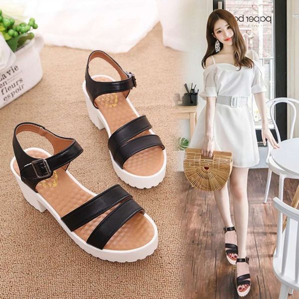 fashion large sandals thick heels high waterproof platform bottom women's 32-47, Black
fashion large sandals thick heels high waterproof platform bottom women's 32-47, Black