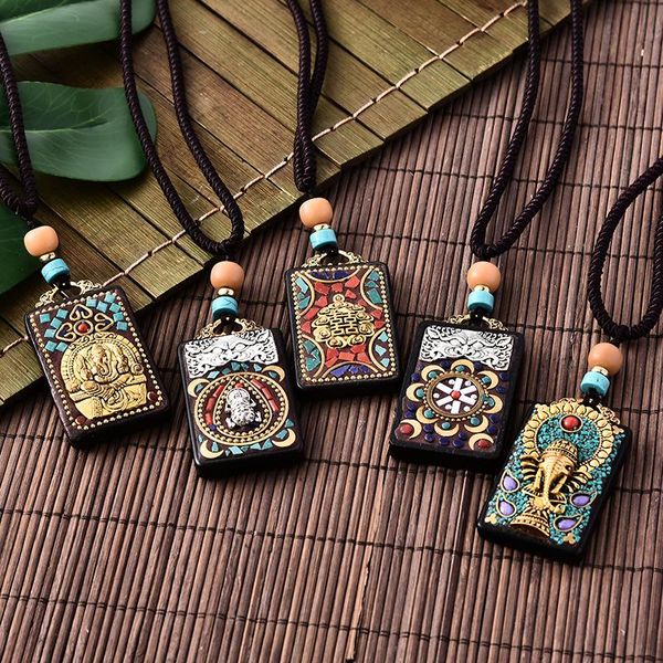 pendant necklaces exotic black sandalwood necklace ping an buddha nepalese national style long sweater chain versatile cotton linen accessor, Silver
pendant necklaces exotic black sandalwood necklace ping an buddha nepalese national style long sweater chain versatile cotton linen accessor, Silver