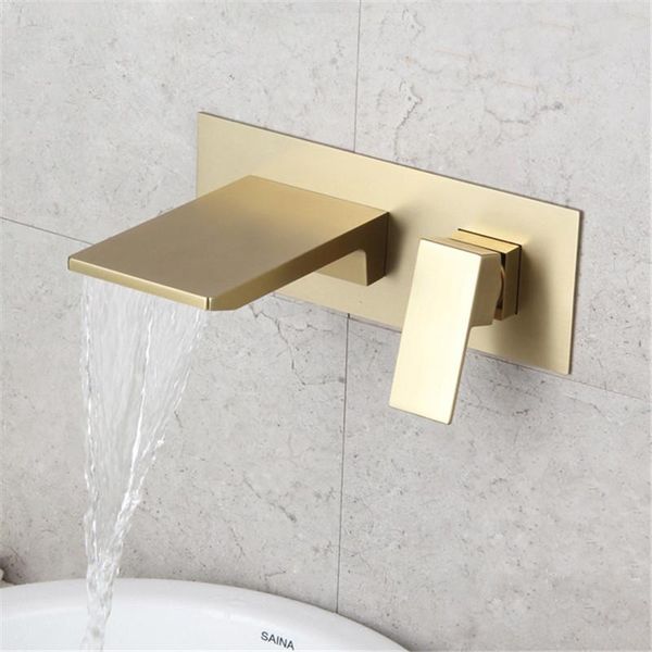 bathroom sink faucets basin faucet concealed brushed gold in-wall spout mixer tap set combination blanoir solid brass
bathroom sink faucets basin faucet concealed brushed gold in-wall spout mixer tap set combination blanoir solid brass