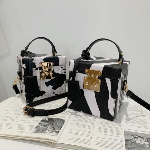 evening bags zebra pattern tote box bag 2021 fashion high-quality pu leather women's designer handbag shoulder messenger
evening bags zebra pattern tote box bag 2021 fashion high-quality pu leather women's designer handbag shoulder messenger