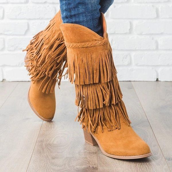 boots fashion nation style flock leather women fringe flat heels long woman tassel knee high size 35-43, Black
boots fashion nation style flock leather women fringe flat heels long woman tassel knee high size 35-43, Black