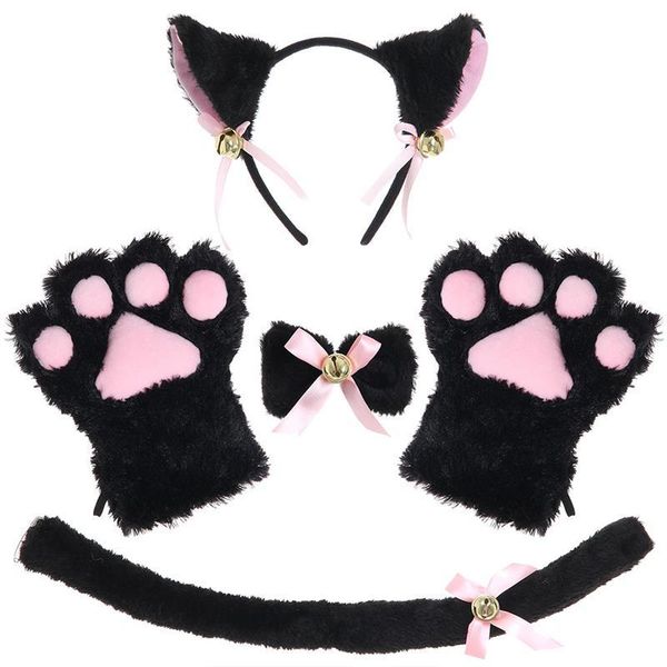 other event & party supplies cat cosplay costume set kitten tail ears collar paws gloves kit for halloween accessory hairwear hairband neko 
other event & party supplies cat cosplay costume set kitten tail ears collar paws gloves kit for halloween accessory hairwear hairband neko