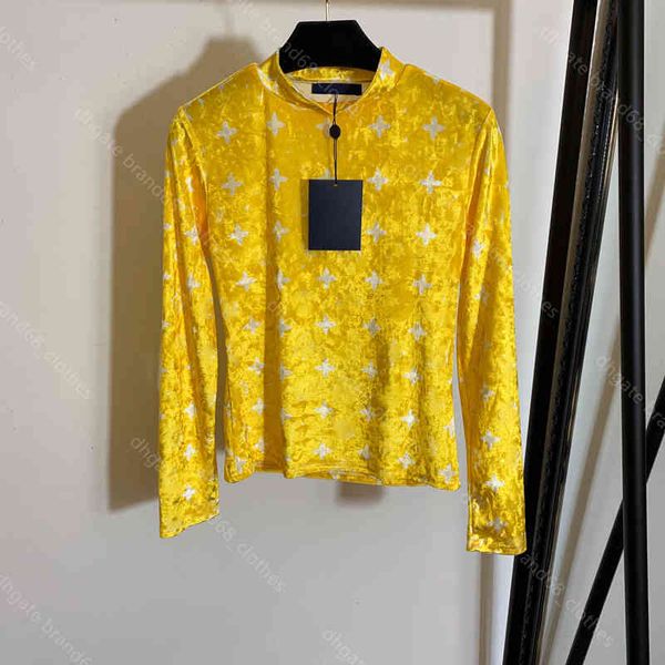 22ss women designer clothes velvet shirts old flower logo print long sleeves t shirt louisclothes brand 6 colors stretchy 5a quality female, White
22ss women designer clothes velvet shirts old flower logo print long sleeves t shirt louisclothes brand 6 colors stretchy 5a quality female, White