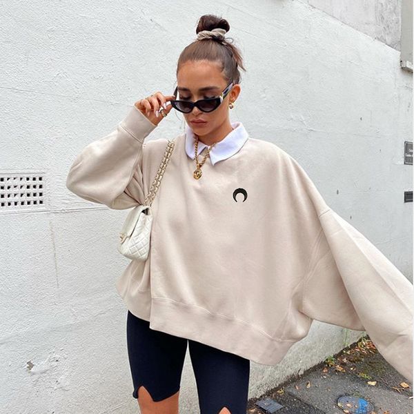 women hoodie cotton casual moon embroidery loose two piece sweatershirt straight pants matching set simple fashion streetwear, Black
women hoodie cotton casual moon embroidery loose two piece sweatershirt straight pants matching set simple fashion streetwear, Black