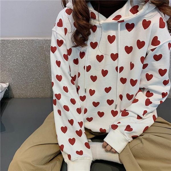 women's hoodies & sweatshirts sweet heart-shaped hoodie harajuku preppy style casual cute hooded sweatshirt winter fashion loose vintag, Black
women's hoodies & sweatshirts sweet heart-shaped hoodie harajuku preppy style casual cute hooded sweatshirt winter fashion loose vintag, Black