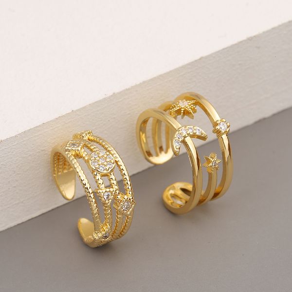 new luxury ring men/women fashion double layer copper micro set zircon moon hip hop personality female, Silver
new luxury ring men/women fashion double layer copper micro set zircon moon hip hop personality female, Silver
